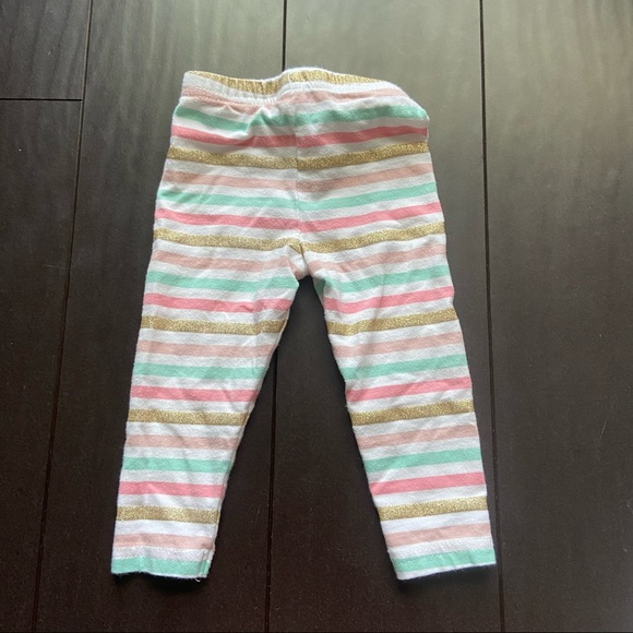 Carter’s baby girl 3 count heart onesies & striped leggings bundle size 6M - Picture 11 of 13